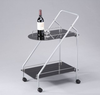 Glass Wine Trolley Cart