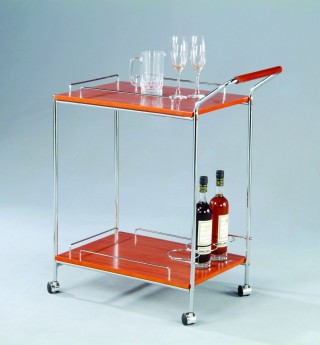 Wood Wine Trolley Cart - SA045 | 