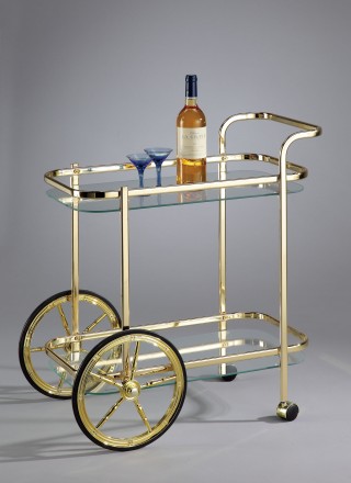 Glass Wine Trolley Cart - SA048 | 