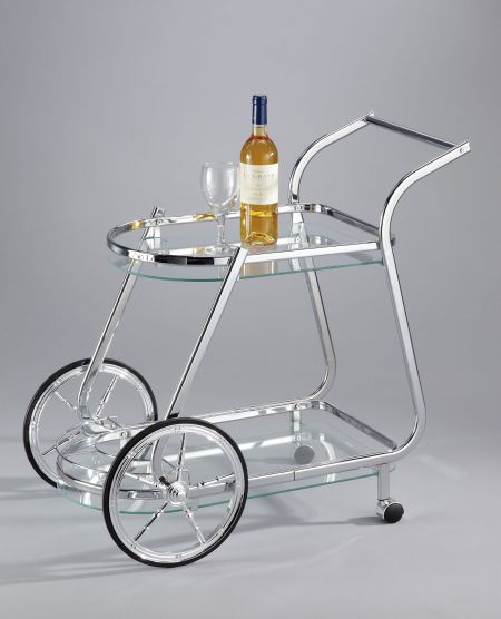 Glass Wine Trolley Cart - SA052 | 