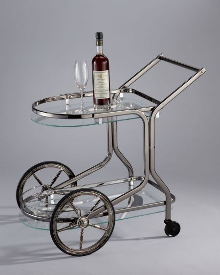 Glass Wine Trolley Cart - SA053 | 