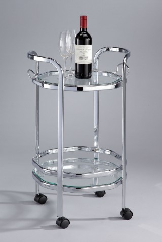 Glass Wine Trolley Cart - SA056 | 