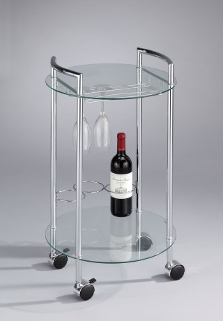 Glass Wine Trolley Cart - SA057 | 