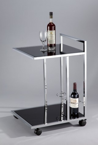 Glass Wine Trolley Cart