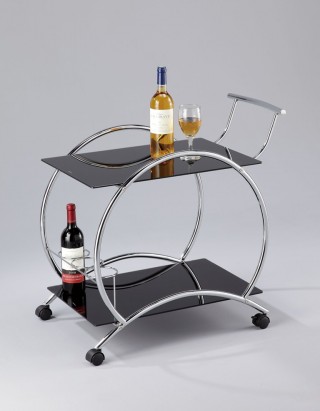 Glass Wine Trolley Cart - SA065 | 