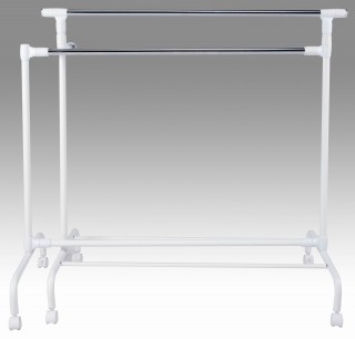 Metal Double Hanger bar Extending Clothes Trolley Cart - SA118 | ,double hanger bar