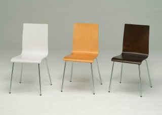 Metal Legs Frame Bentwood Rectangular Dining Chair - SC002 | ,Various vivid colors available