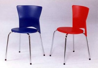 Metal Legs Plastic Dining Chair - SC003 | 