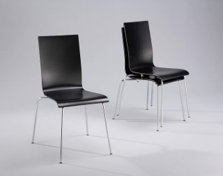 Metal Legs Frame Bentwood Rectangular Dining Chair