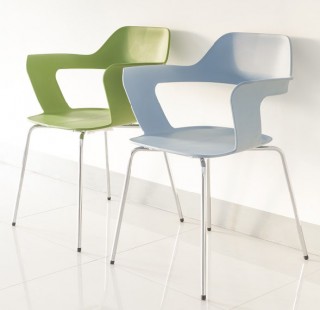 Metal Legs Plastic Folding Chair - SC067 | , in Olive green, Denim