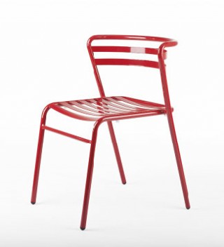 Metal Stacking Chair - SC075 | , in Black, White,Red, Blue colors