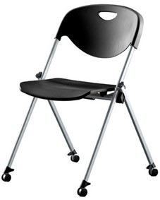 Plastic Foldable Stacking Chair - SC076 | , in Black color