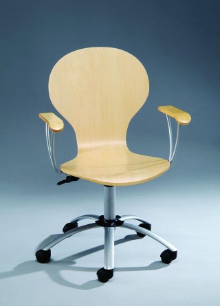 Bentwood Round Office Chair