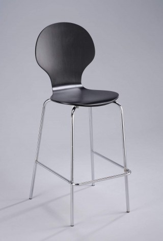 Metal Leg Frame Round Bentwood Bar Stool Chair