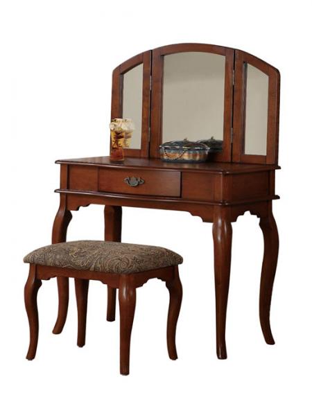 Tir-fold Mirror Vanity Set Dressing Table