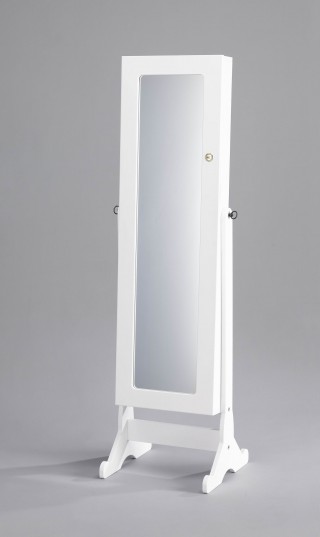Jewelry Armoire Organizer Mirror Stand