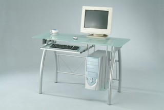 Frosted Glass Computer Desk - SP001 | 