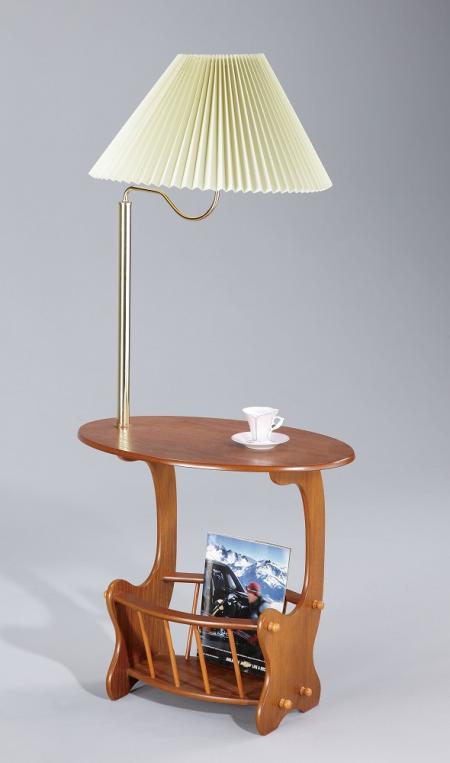 Magazine Table with Lamp-shade - SR044 | ,oak color