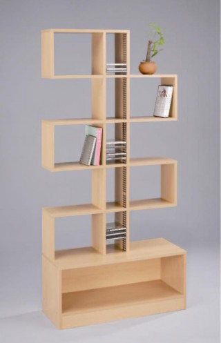 6-Tier Wood Bookcase