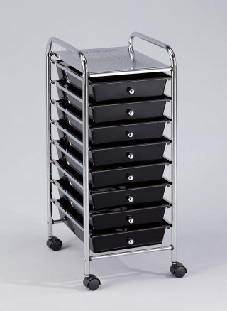 Rolling Organizer Plastic Cart, 8 Drawers - SS024 | 