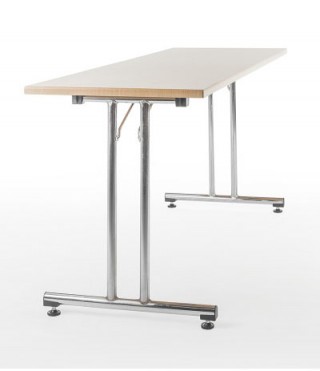 Wood Table with Foldable metal legs - ST021 | 