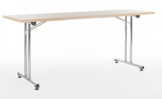 Wood Table with Foldable metal legs - ST021 | ,foldable legs