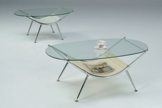 Stylish Oval Coffee Table Sets - STS039-120 & STS039-90 | 