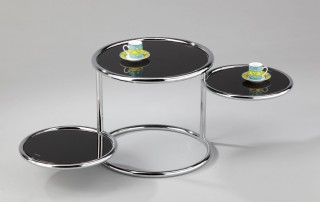 Stylish Turning Round Glass Tea End Table - STS067-450 | 