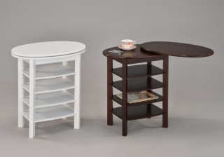 Swivel Wooden End Table - STS118 | , a swivel top that swings 360 degree.