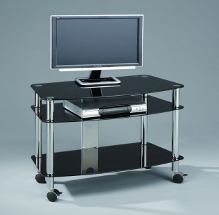 Mobile 3-Tier TV Stand