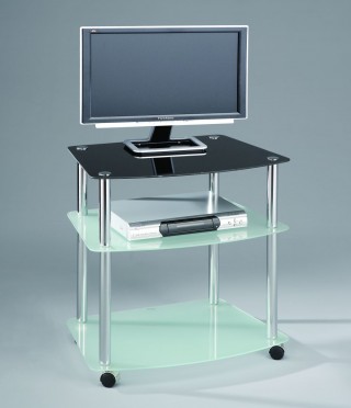 Mobile 3-Tier TV Stand